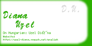 diana uzel business card
